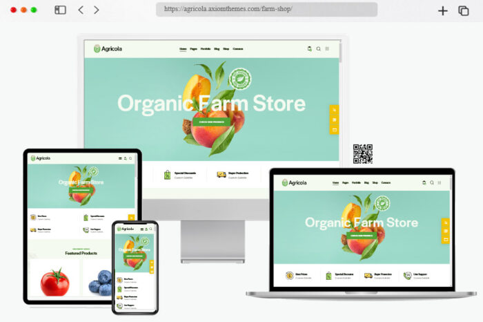 agricola organic farm wordpress theme