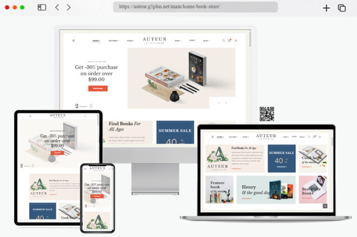 auteur bookstore wordpress theme