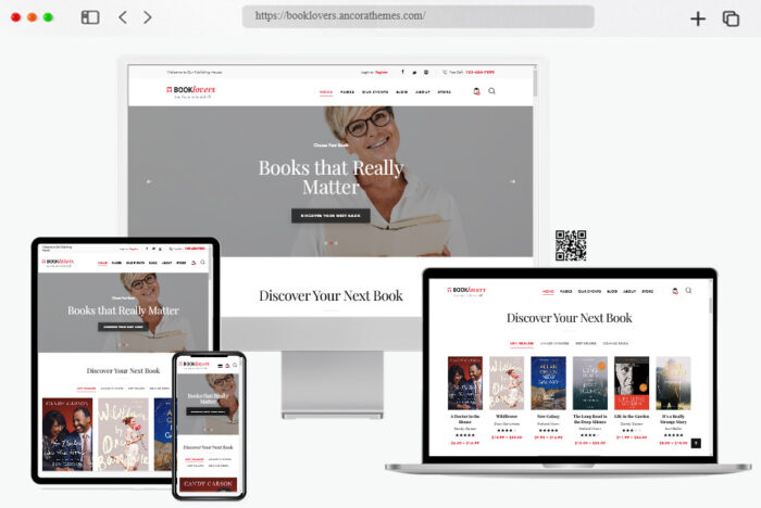 booklovers book store wordpress theme