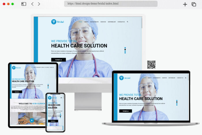 bridge health care html template