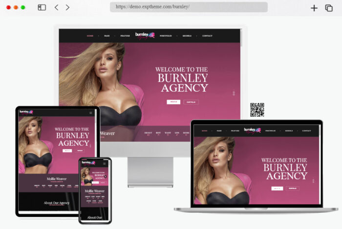 burnley modelling agency wordpress theme