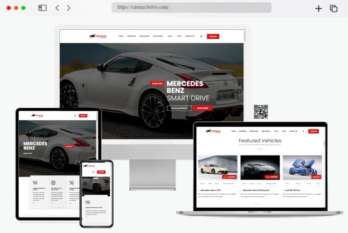 carena car rental wordpress theme