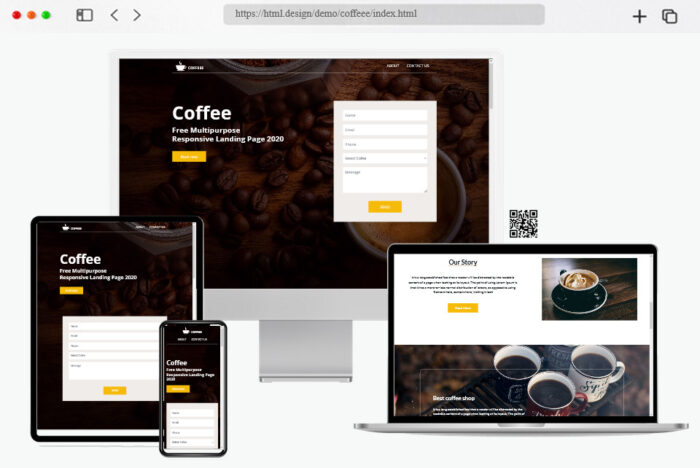 coffeee free coffee html template