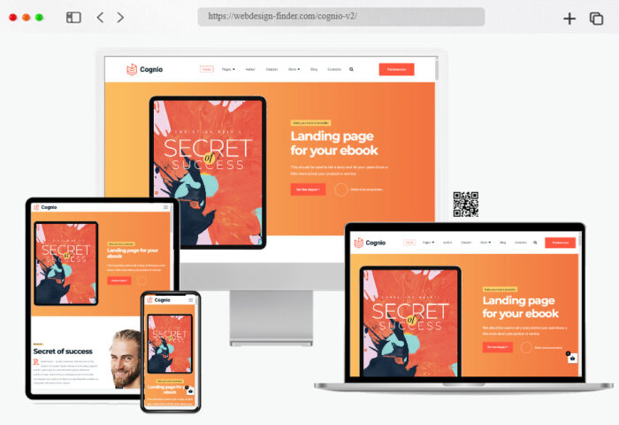 cognio e book promo wordpress theme