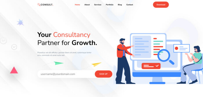 consult financial consulting agency html website template