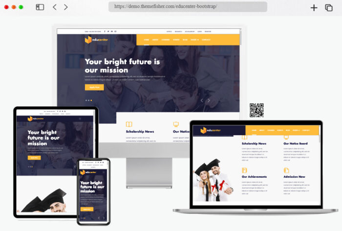 educenter bootstrap education template
