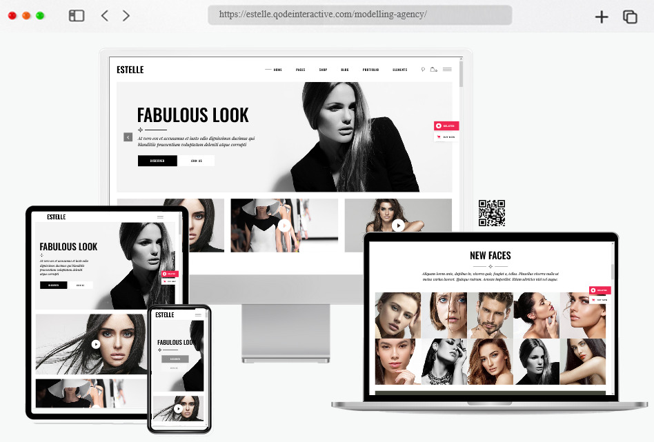 estelle modelling agency theme