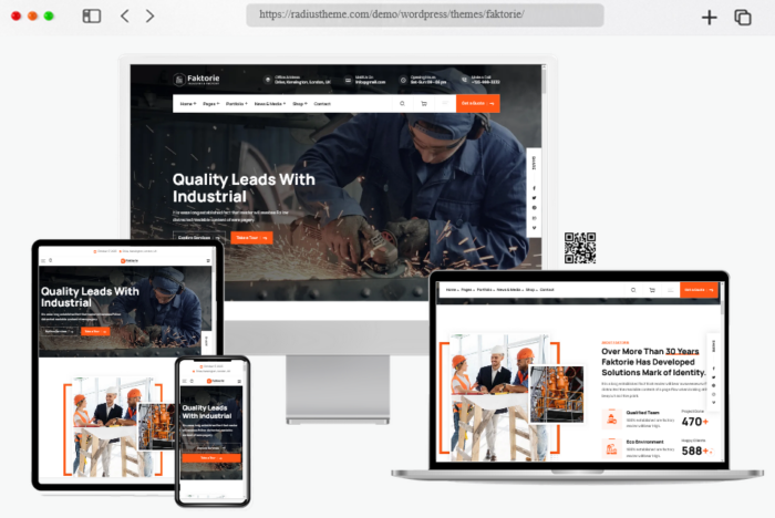 faktorie industry factory wordpress theme