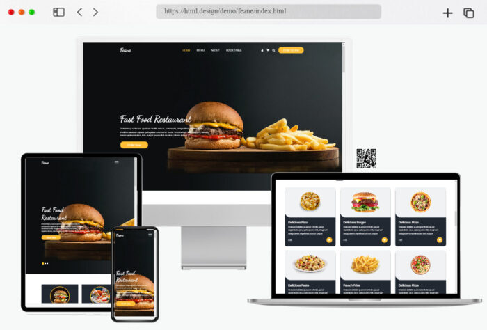feane fast food html template