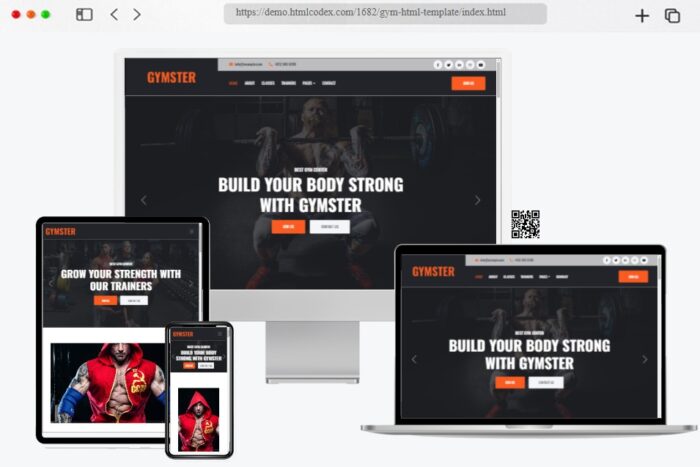 GYMSTER Gym HTML Template