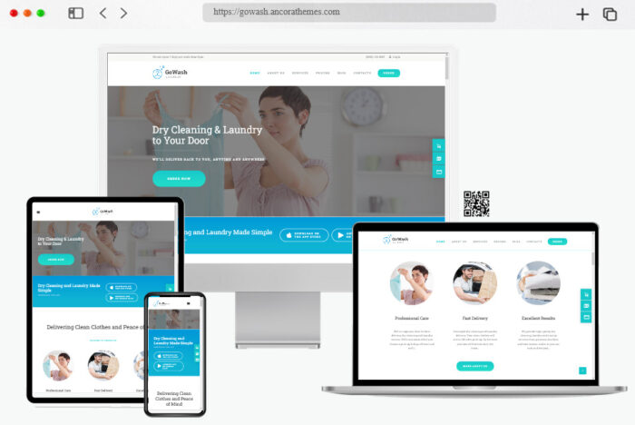 gowash cleaning wordpress theme