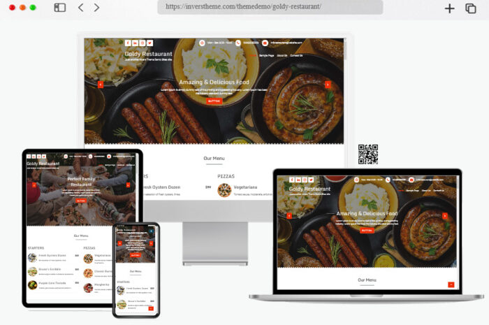goldy restaurant worpress theme