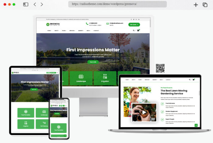 greenova gardening landscaping wordpress theme