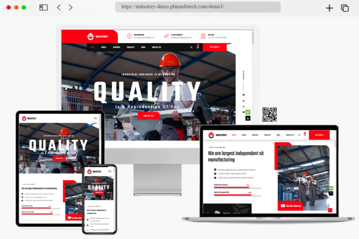 industrey industry engineer wordpress theme