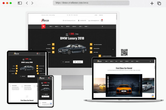 ireca car rental wordpress theme