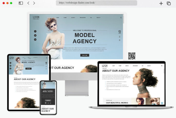 look model portfolio wordpress theme