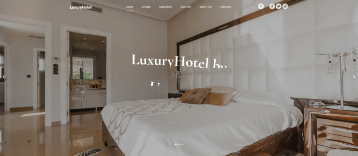 luxuryhotel free hotel website template