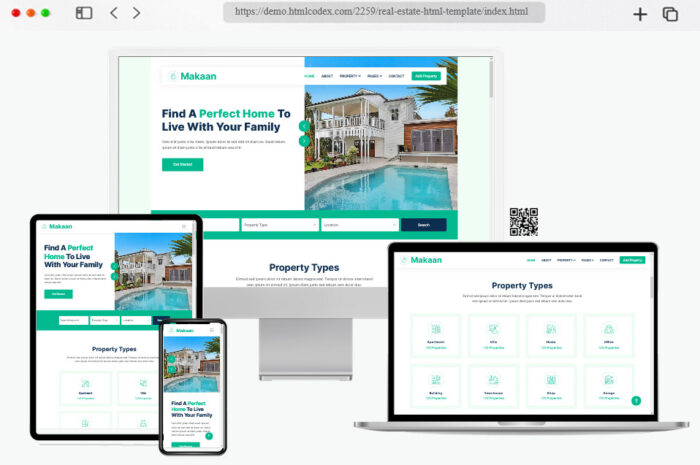 makaan real estate html template