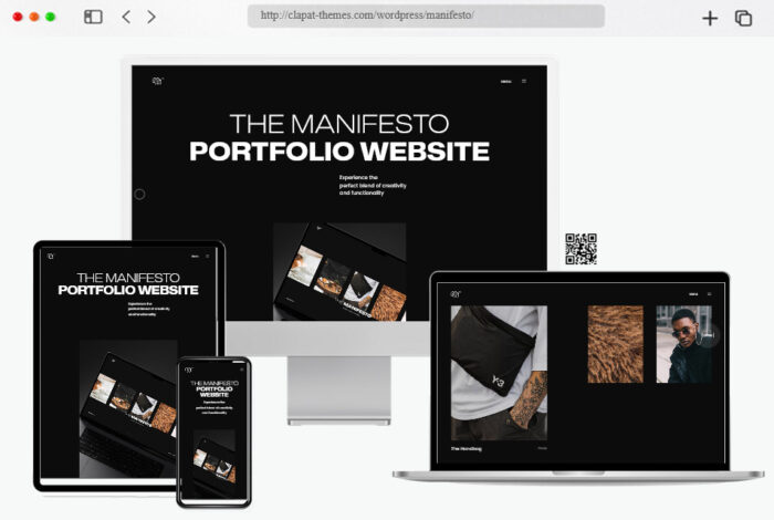 manifesto creative portfolio theme