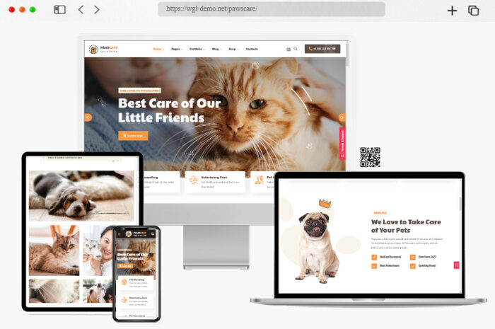 pawscare pet care veterinary wordpress theme