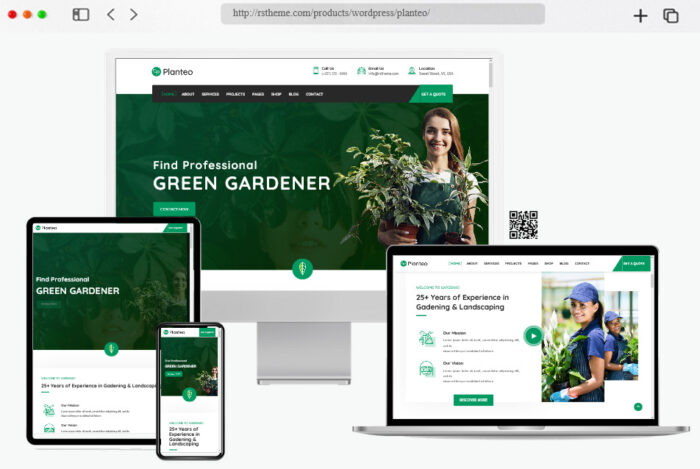 planteo gardening landscaping wordpress theme