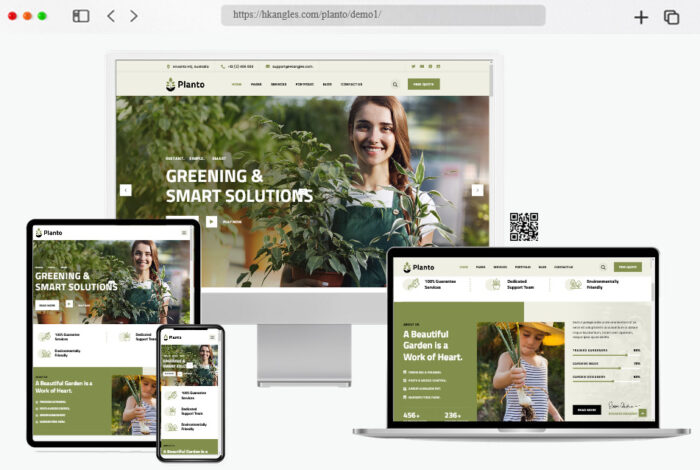 planto landscape gardening wordpress theme