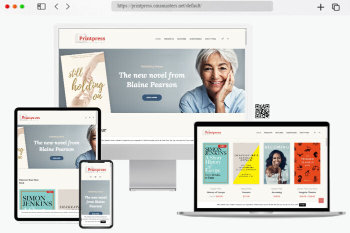 printpress book publishing wordpress theme