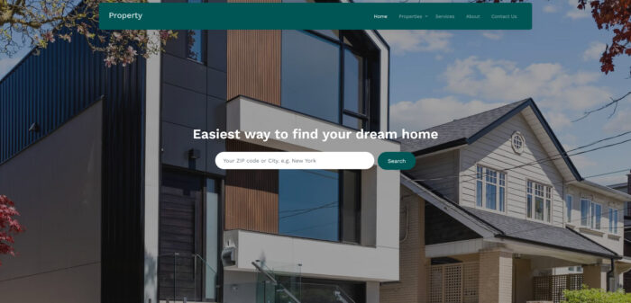 property free bootstrap website template