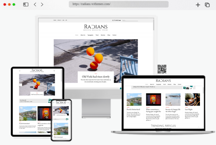 radians magazine news wordpress theme