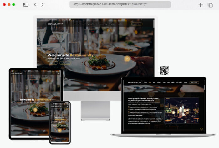 restaurantly html restaurant website template
