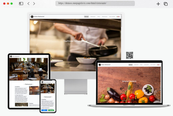 ristorante free restaurant one page html template