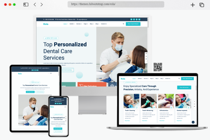 rola dental care wordpress theme