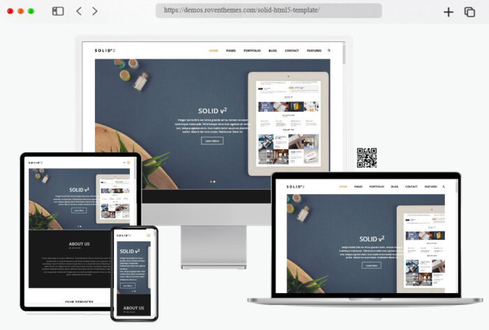 solid creative free html template