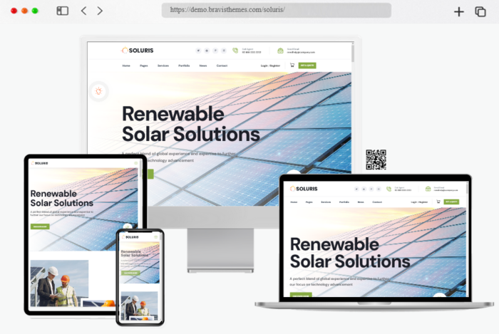 soluris ecology solar energy wordpress theme