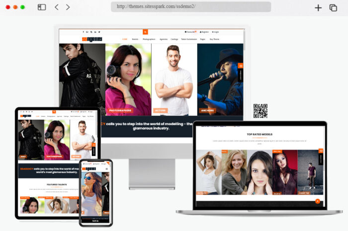 ssagency modeling wordpress theme