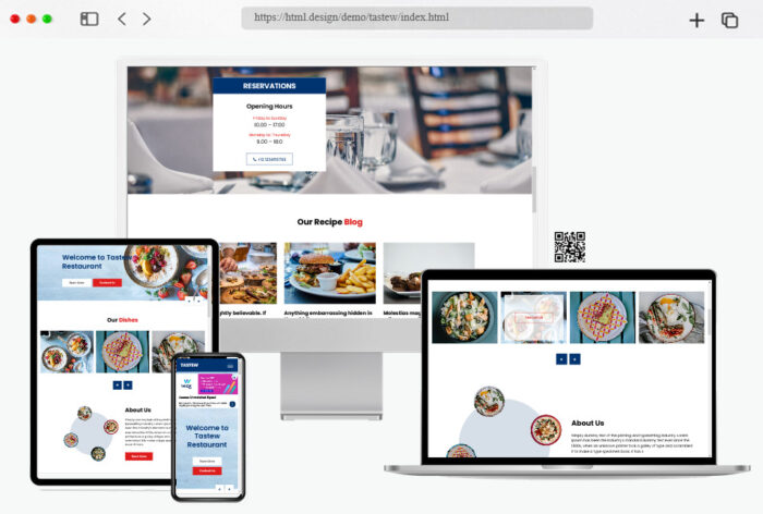 tastew restaurant html template