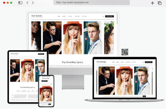 top model agency fashion wordpress theme