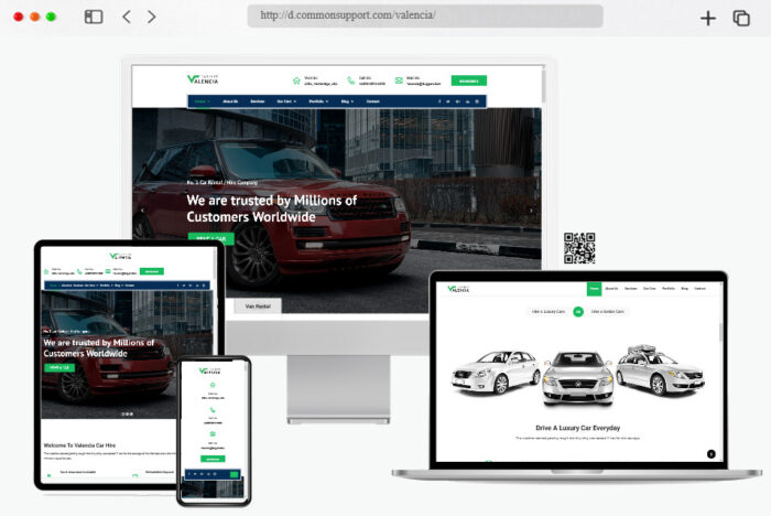 valencia car hire wordpress theme