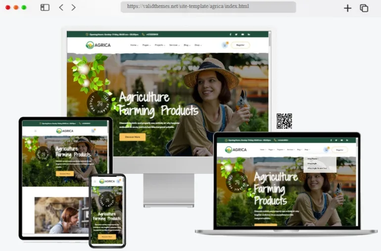 Agrica Agriculture Farming HTML Template