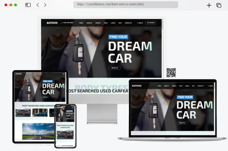 Autovis Car Dealer Website Template