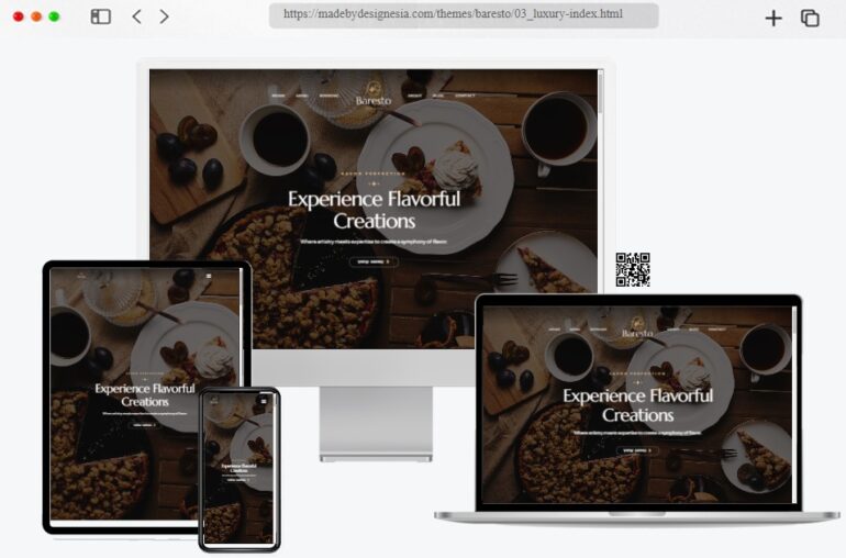 Baresto Coffee Shop Website Template