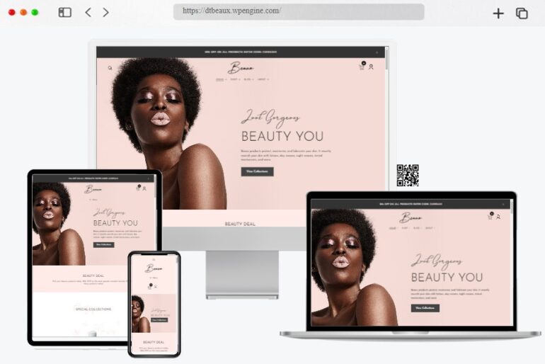 Beaux Cosmetics Shop WordPress Theme