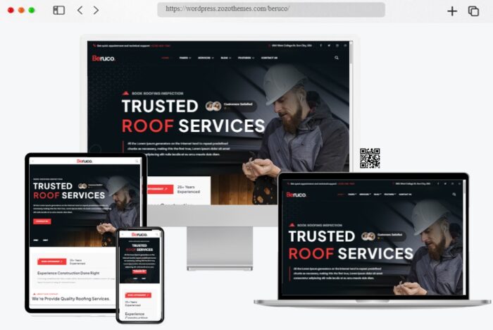 Beruco Roofing Services WordPress Theme