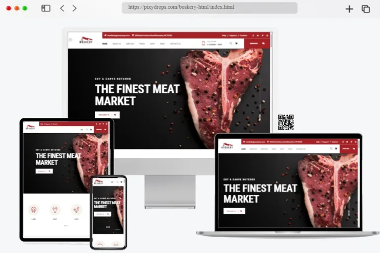 Boskery Butcher Meat Shop HTML Template