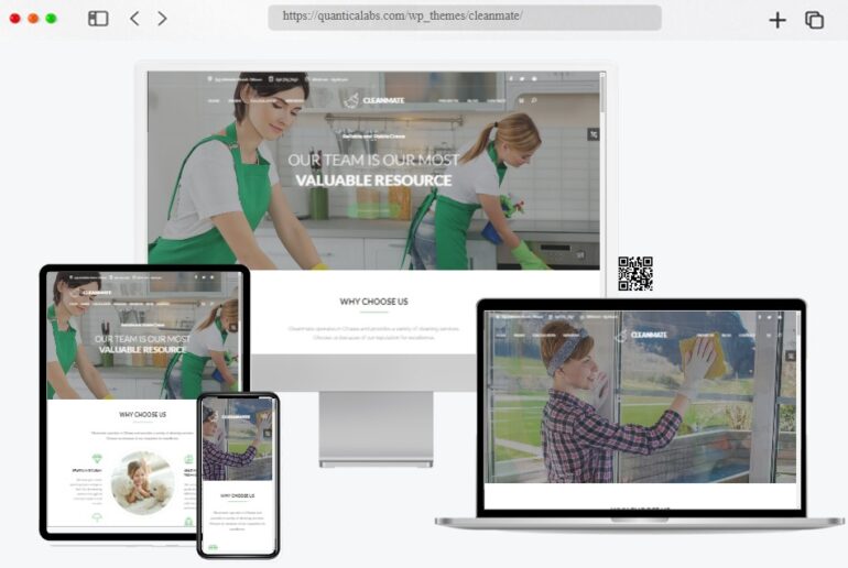 CleanMate Cleaning WordPress Theme