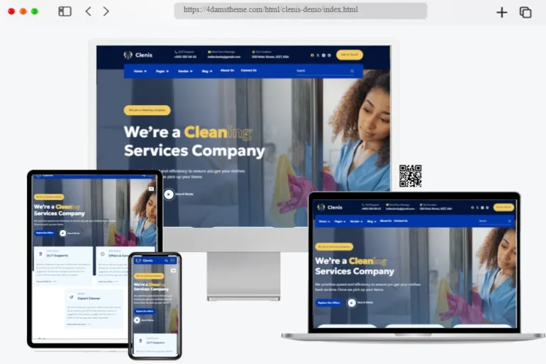 Clenis Cleaning Services HTML Template
