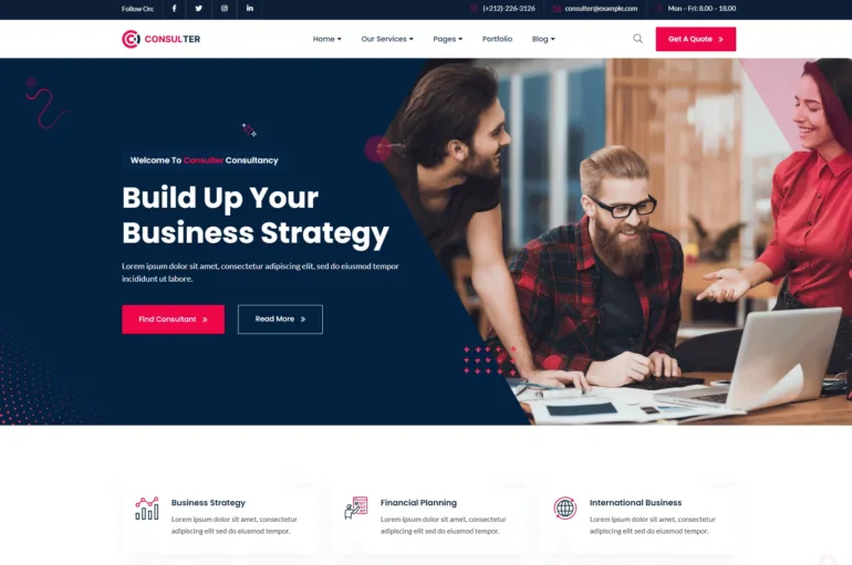 Consulter Business Consulting HTML Template