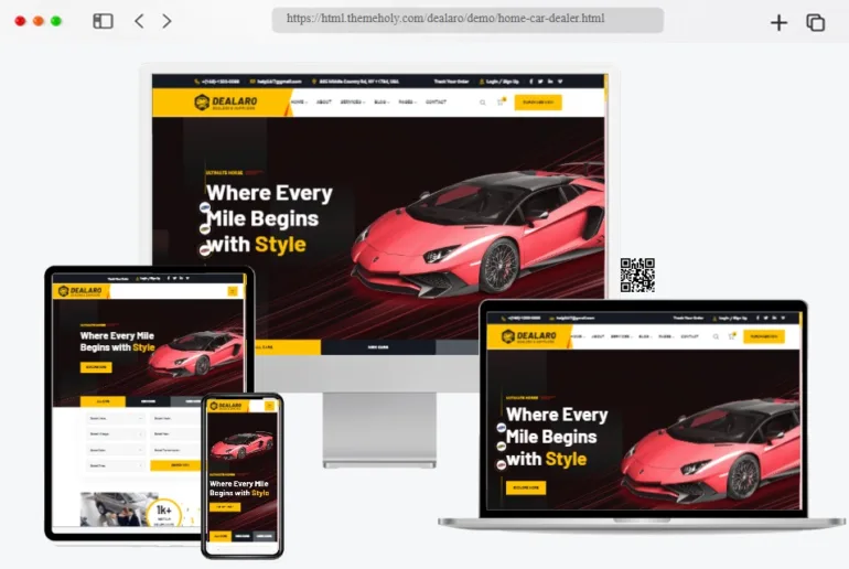 Dealaro Car Dealer HTML Template