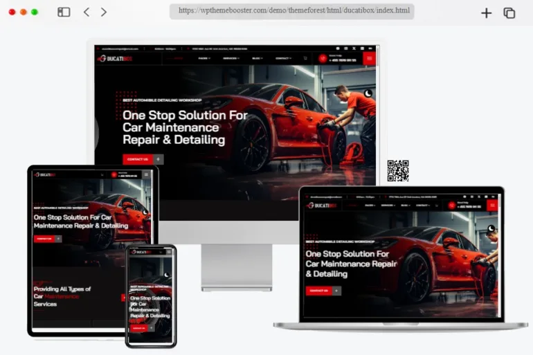 Ducatibox Car Service HTML Template