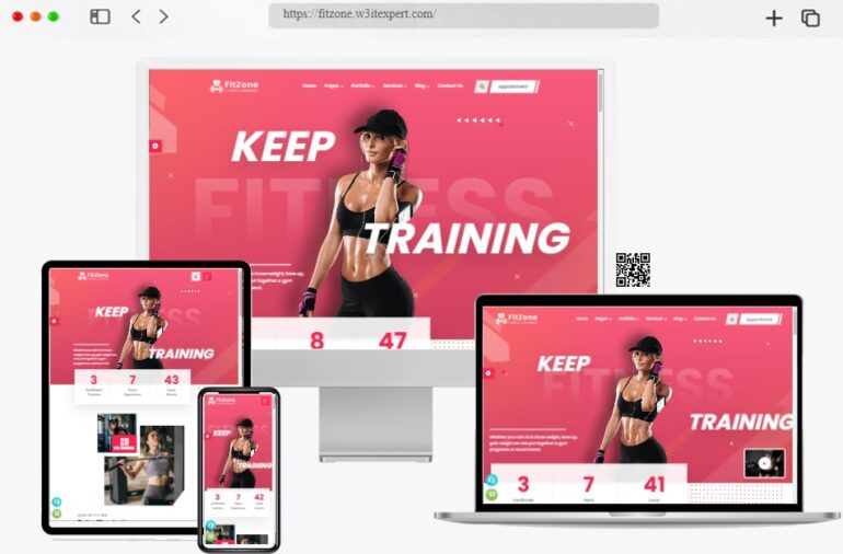 FitZone Workout Gym Template